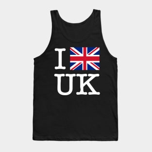 I Union Jack United Kingdom (WhiteLettering) Tank Top